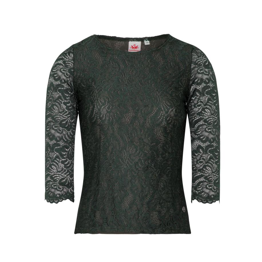 Spieth & Wensky SPIETH & WENSKY Klederdracht blouse ™Alheim™ groen -