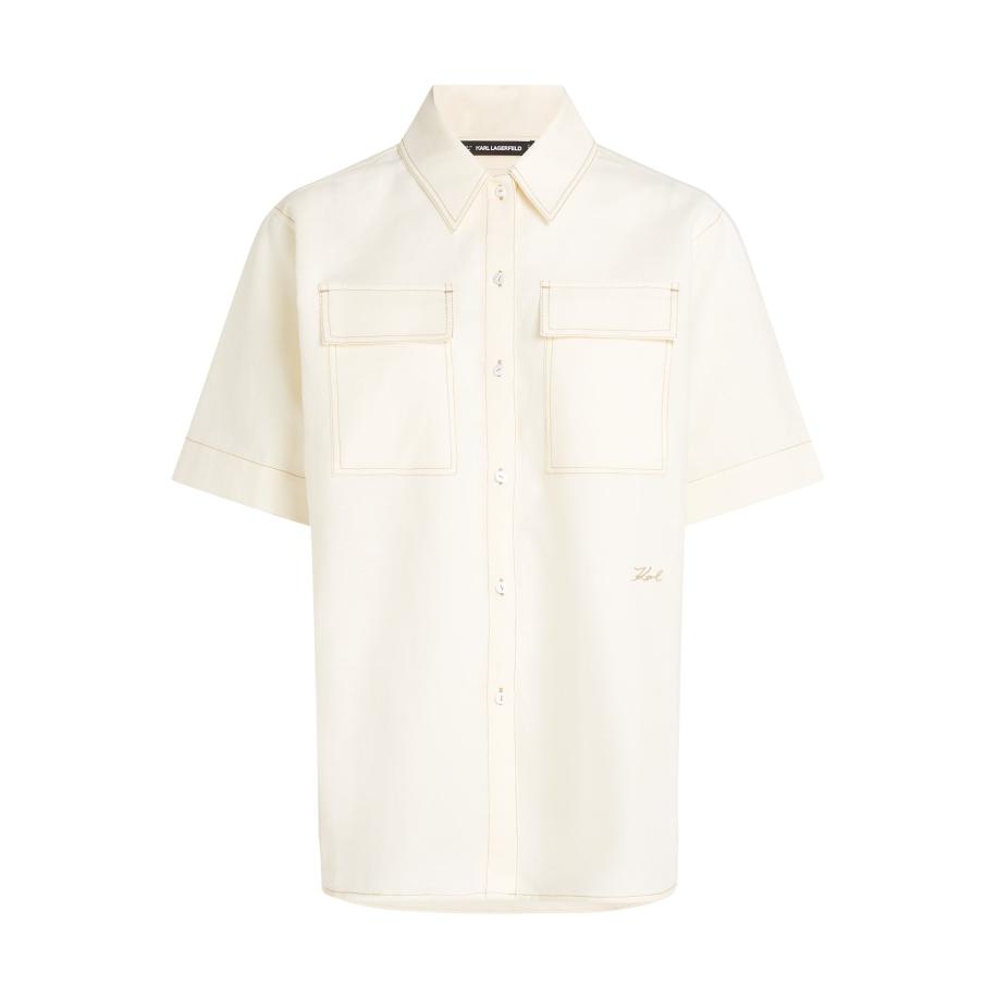 Karl Lagerfeld Karl Lagerfeld Blouse wolwit -