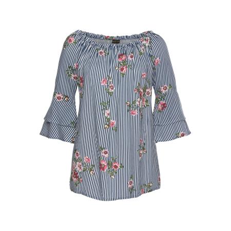 Lascana LASCANA Blouse groen / pink / wit