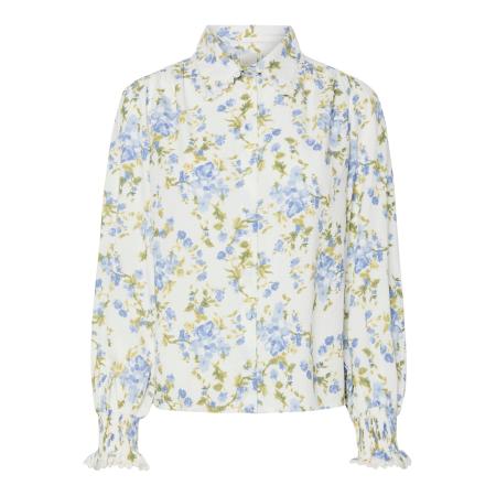 YAS YAS Blouse YASTilera beige / royal blue/koningsblauw / olijfgroen / wit