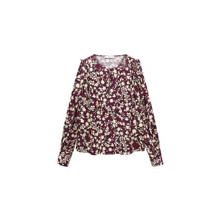 Mango MANGO Blouse BERRY crème / donkerrood / zwart