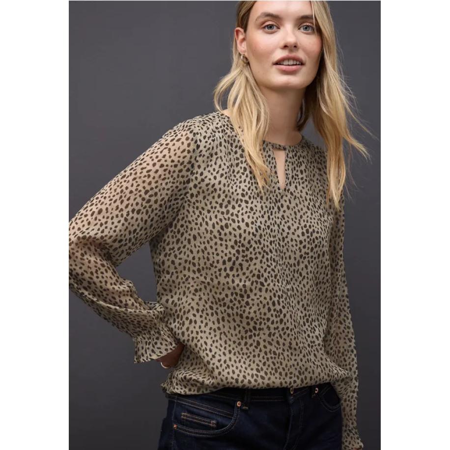 Street One Leeuw chiffon tuniek - Bruin