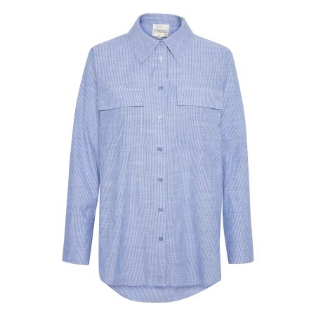 My Essential Wardrobe My Essential Wardrobe Blouse Skye duifblauw / wit