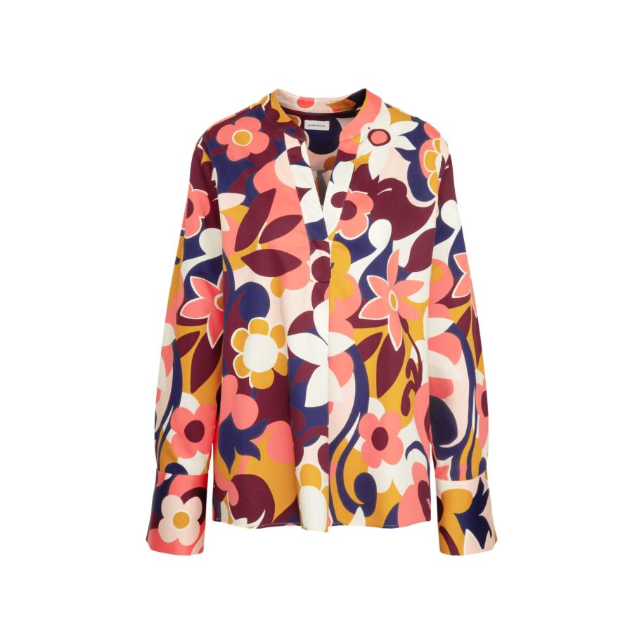 SEIDENSTICKER Blouse Schwarze Rose rosa Roze