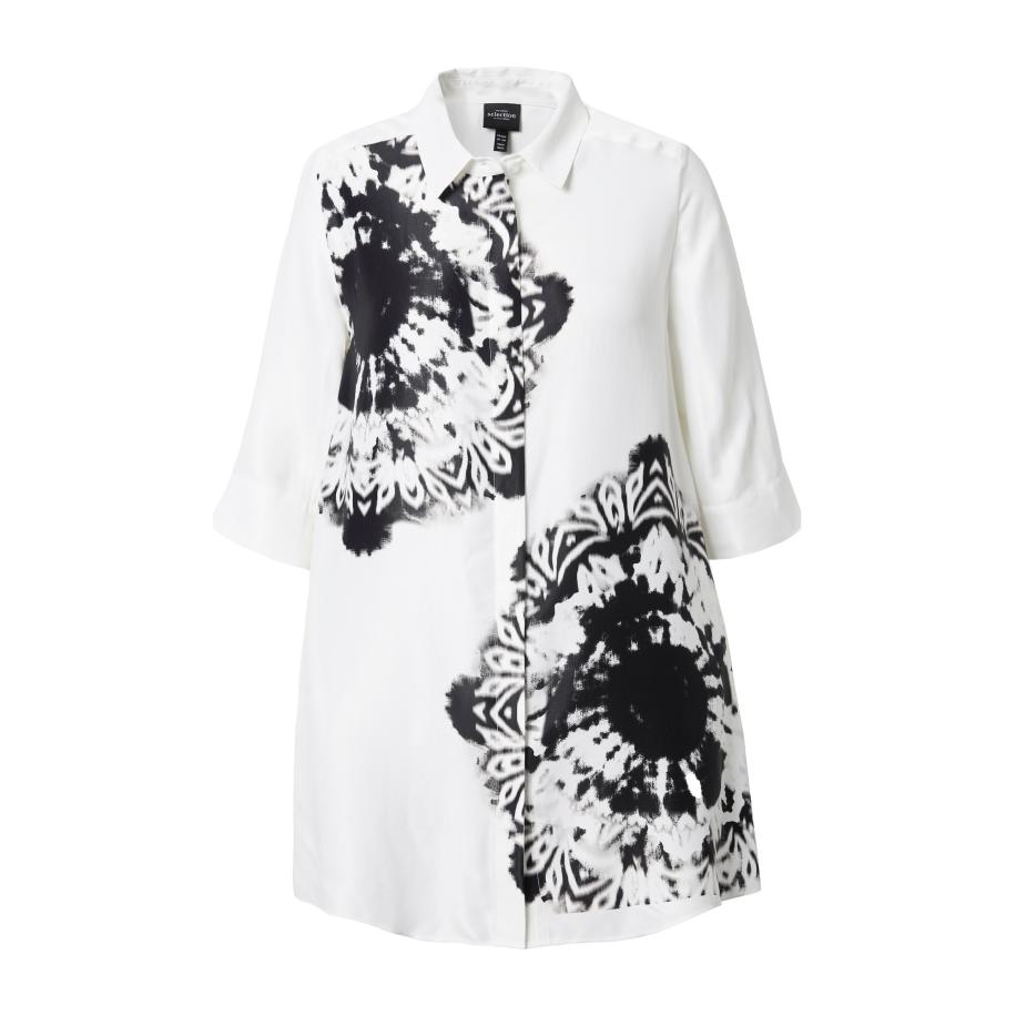 Ulla Popken Ulla Popken Tuniek zwart / wit -