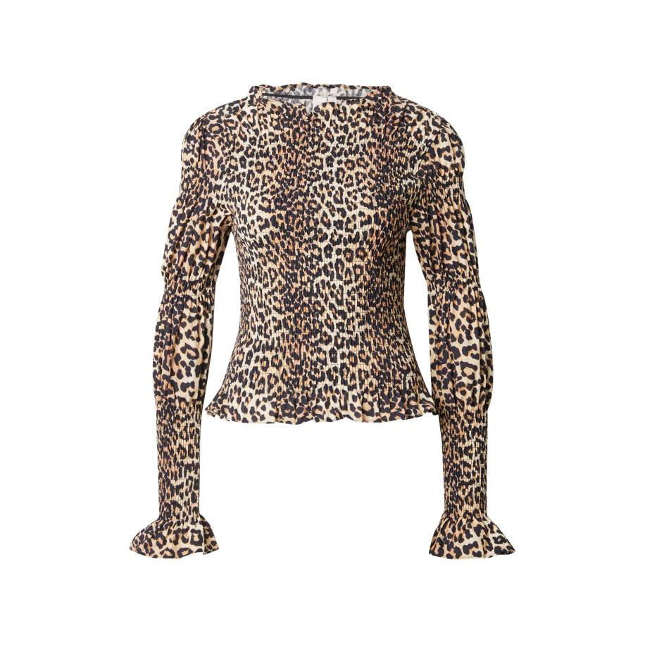 YAS YAS Blouse YASCHEMMA bruin / cappuccino / zwart -