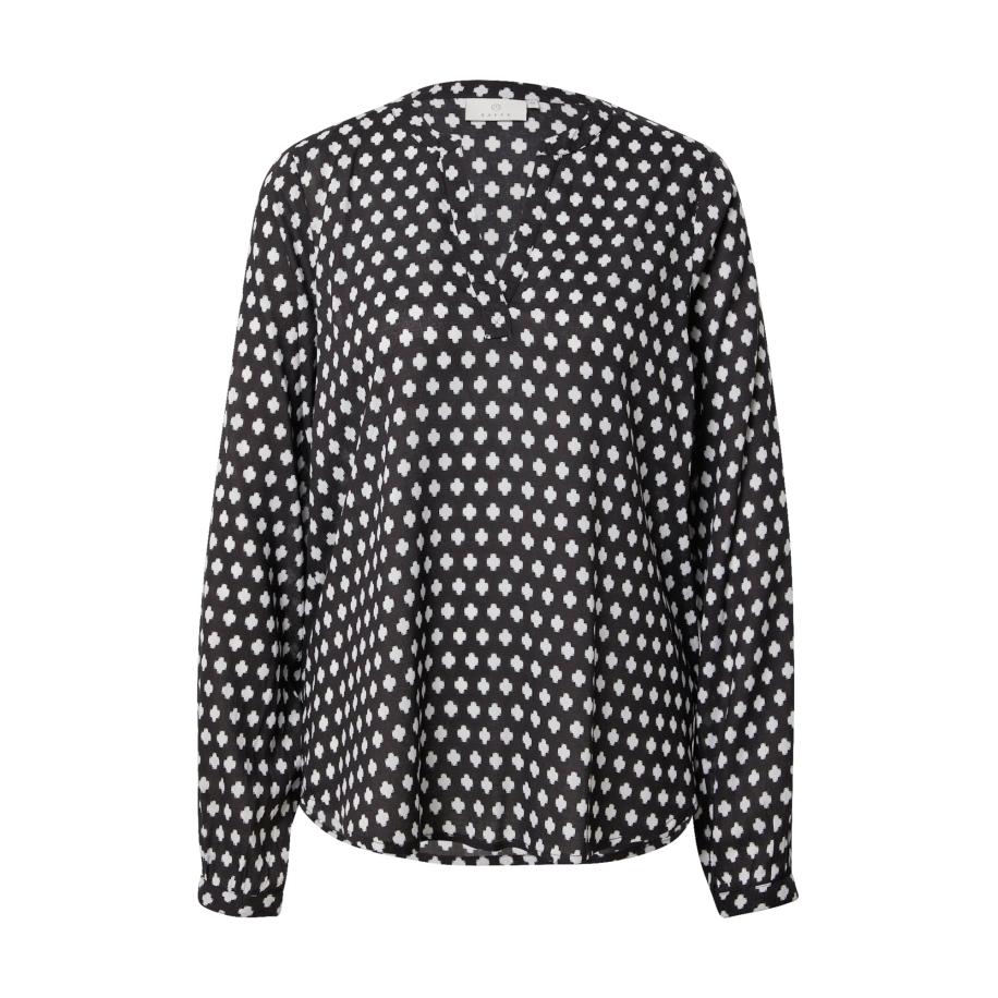 Kaffe Kaffe Blouse Leah zwart / wit -
