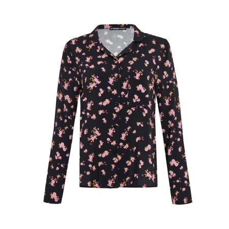 Threadbare Threadbare Blouse Jelly geel / lila / pastellila / zwart