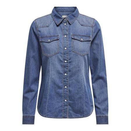 Only ONLY Blouse ONLAlexa blauw denim