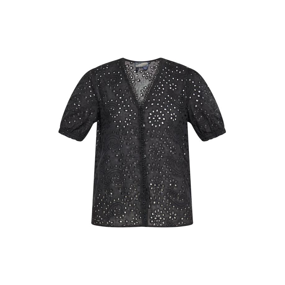 DreiMaster DreiMaster Vintage Blouse zwart -