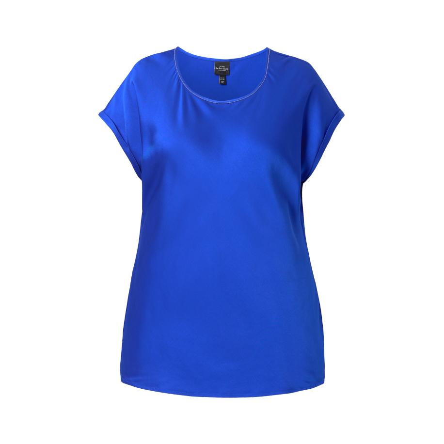 Ulla Popken Ulla Popken Blouse kobaltblauw -