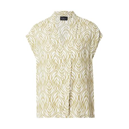 s.Oliver BLACK LABEL Blouse olijfgroen / wit
