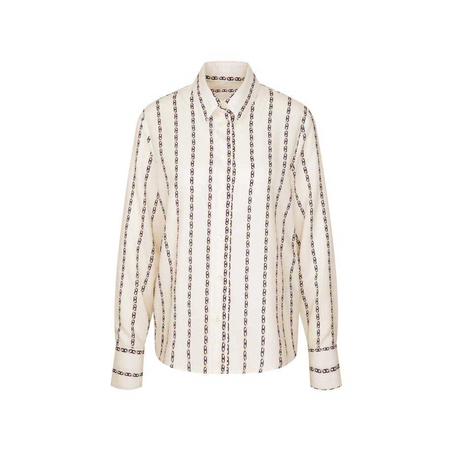 SEIDENSTICKER Blouse Schwarze Rose ecru / marine Bruin