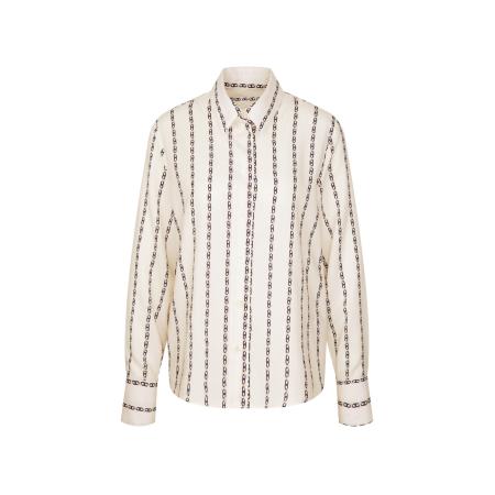 SEIDENSTICKER Blouse Schwarze Rose ecru / marine