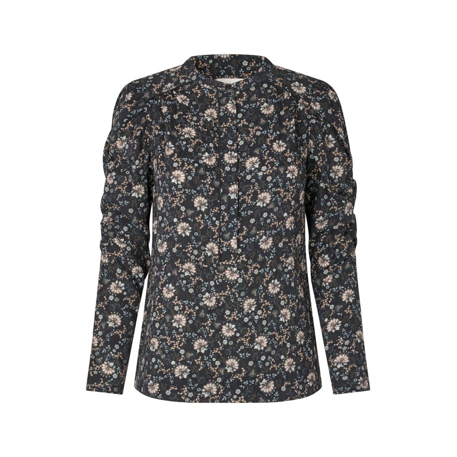 Dea Kudibal Dea Kudibal Blouse Visti beige / navy / lichtblauw / wit -