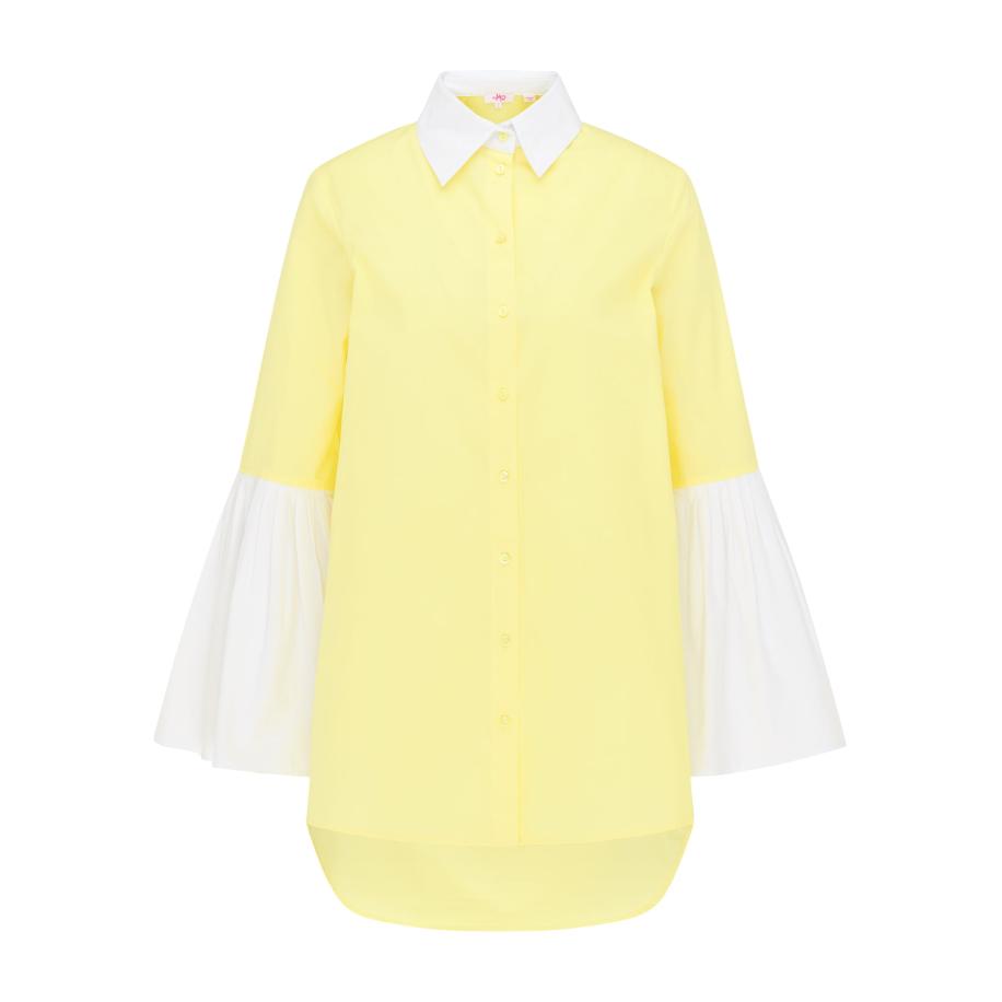 MYMO MYMO Blouse citroen / wit -