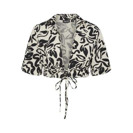 Pieces PIECES Blouse LARISA zwart / wit