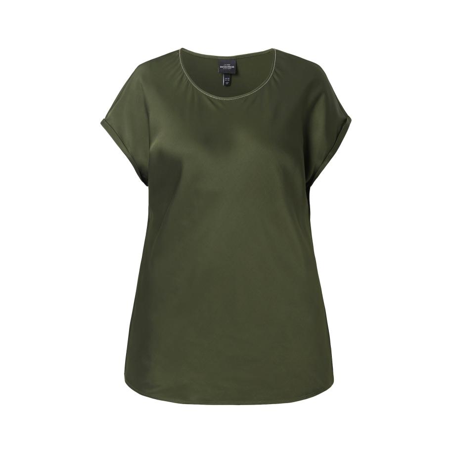 Ulla Popken Ulla Popken Blouse donkergroen -