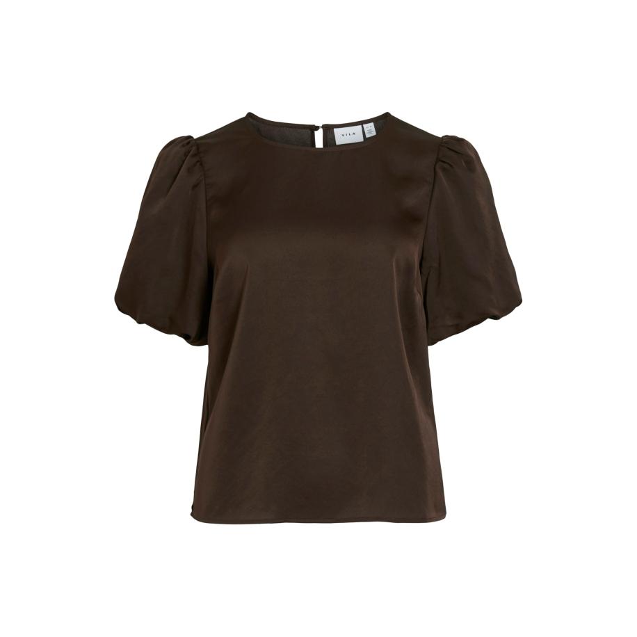 Vila VILA Blouse VIEllette donkerbruin -