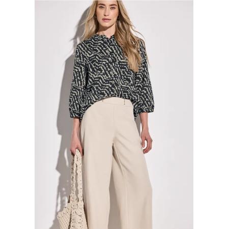 Street One Blouse met print en ruches