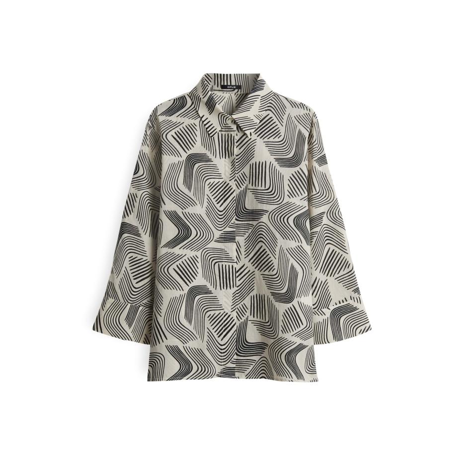 OPUS OPUS Blouse Fumina move crème / zwart -