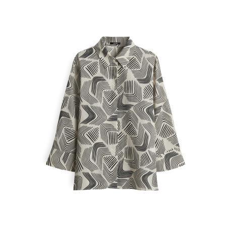 OPUS OPUS Blouse Fumina move crème / zwart