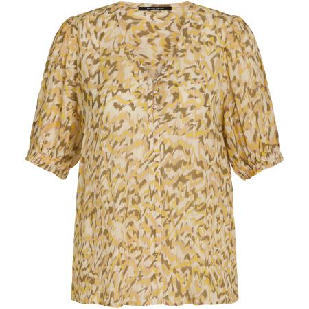 Bruuns Bazaar BRUUNS BAZAAR Blouse Hassel honing / lichtgeel / olijfgroen / abrikoos