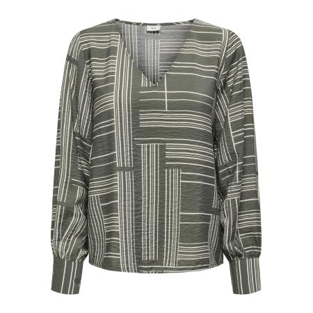 JDY JDY Blouse JDYTROYA aardetinten / wit