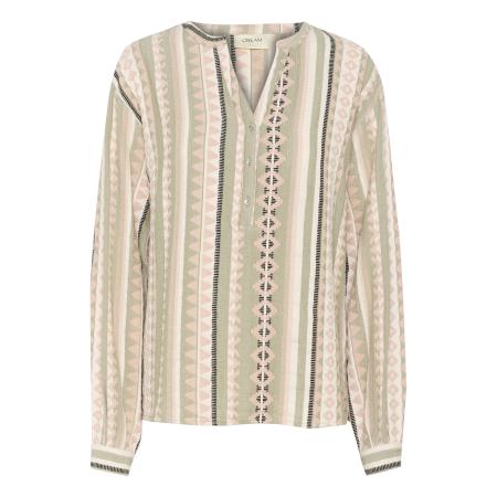 Cream Cream Blouse Sola beige / pastelgroen