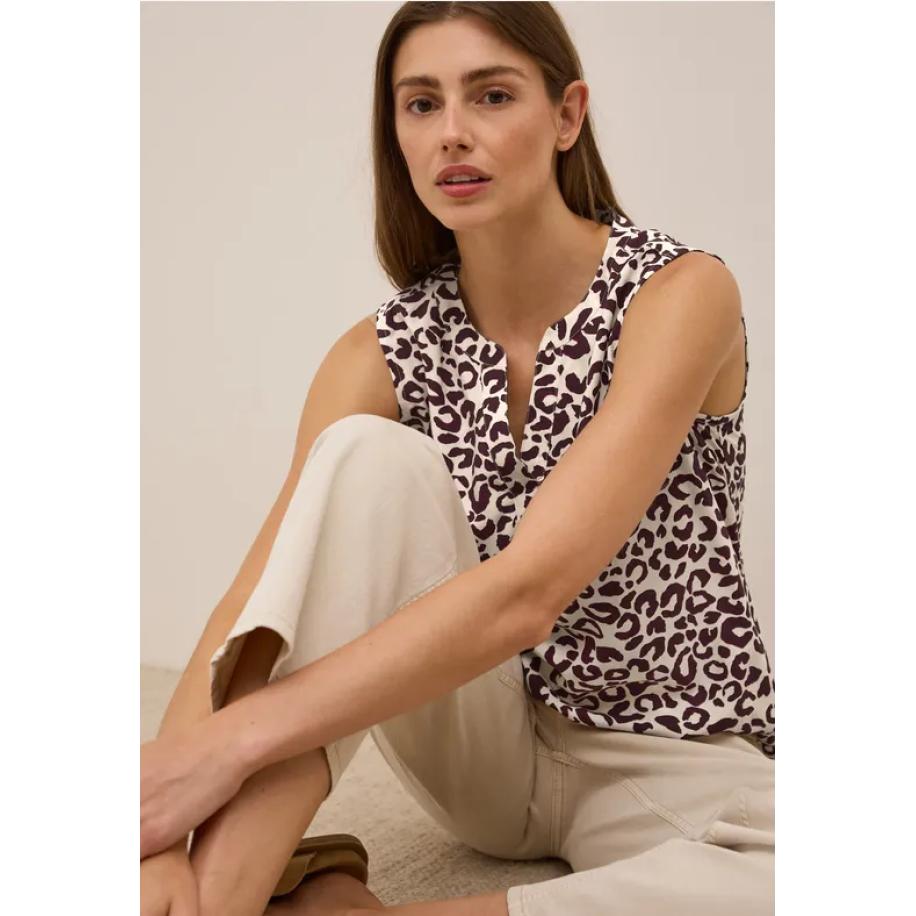 CECIL Gedessineerde blouse top Rood