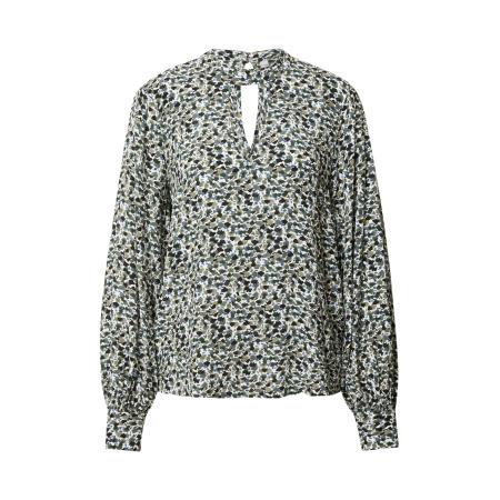 PULZ PULZ Jeans Blouse CAROK navy / kaki / zwart / wit