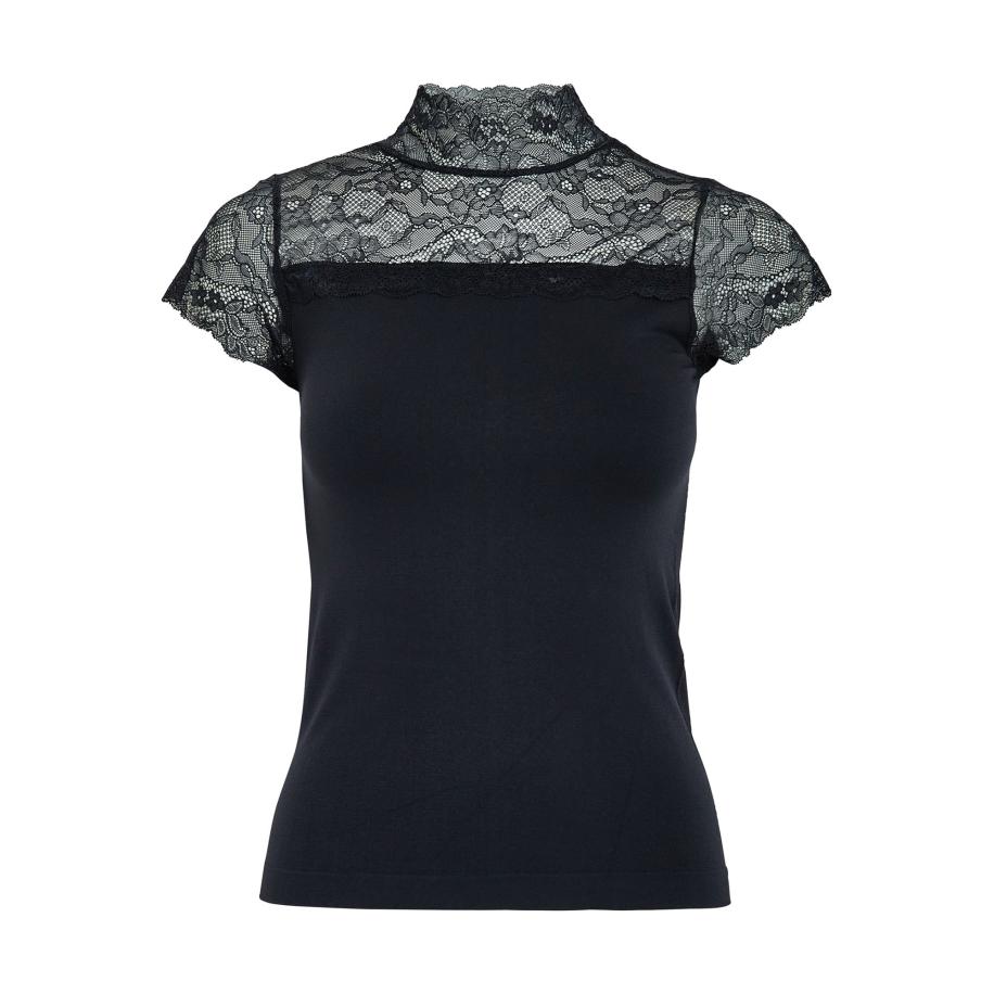 Minus minus Blouse Vanessa zwart -