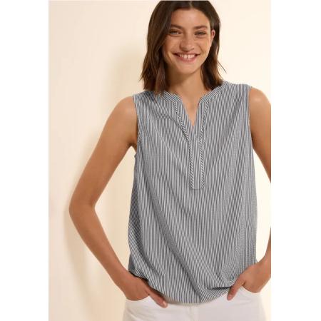 CECIL Seersucker blouse top
