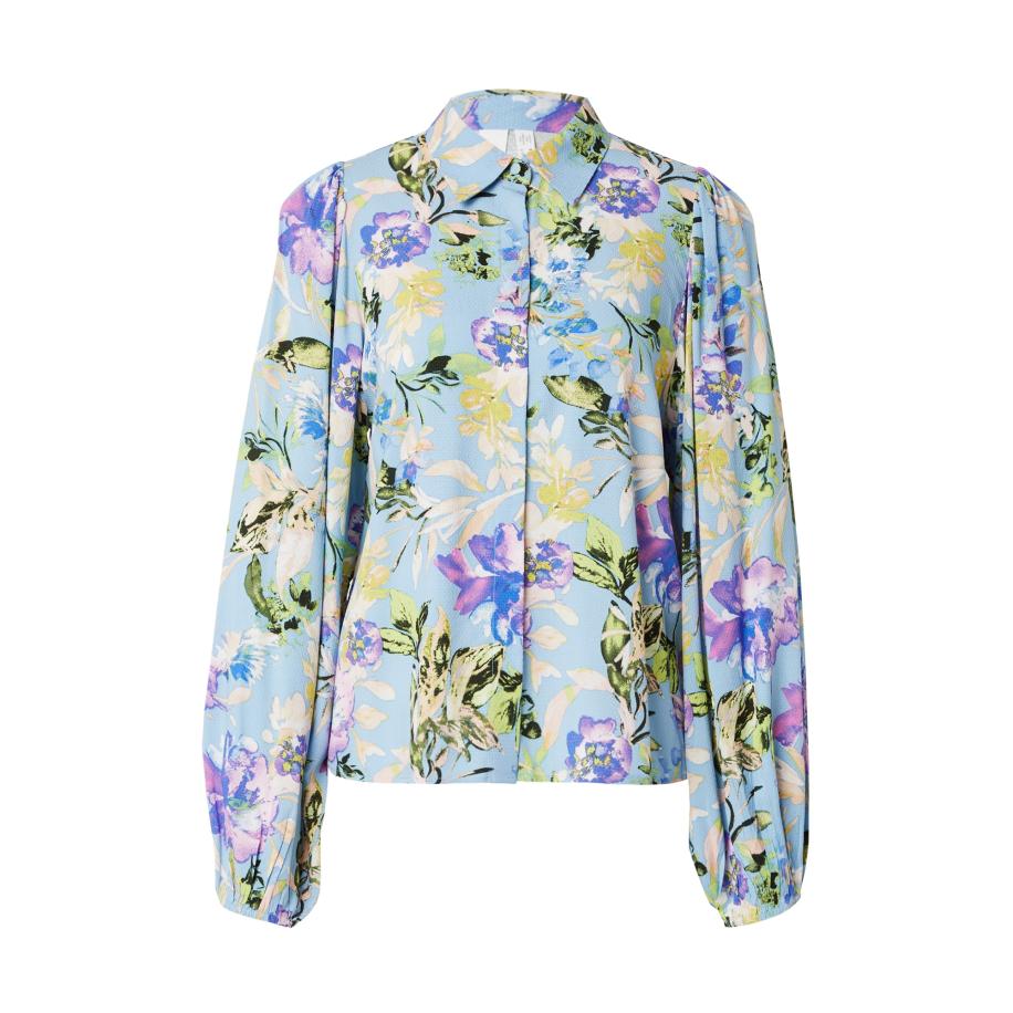 YAS YAS Blouse YASAsina lichtblauw / geel / lichtgroen / lila -