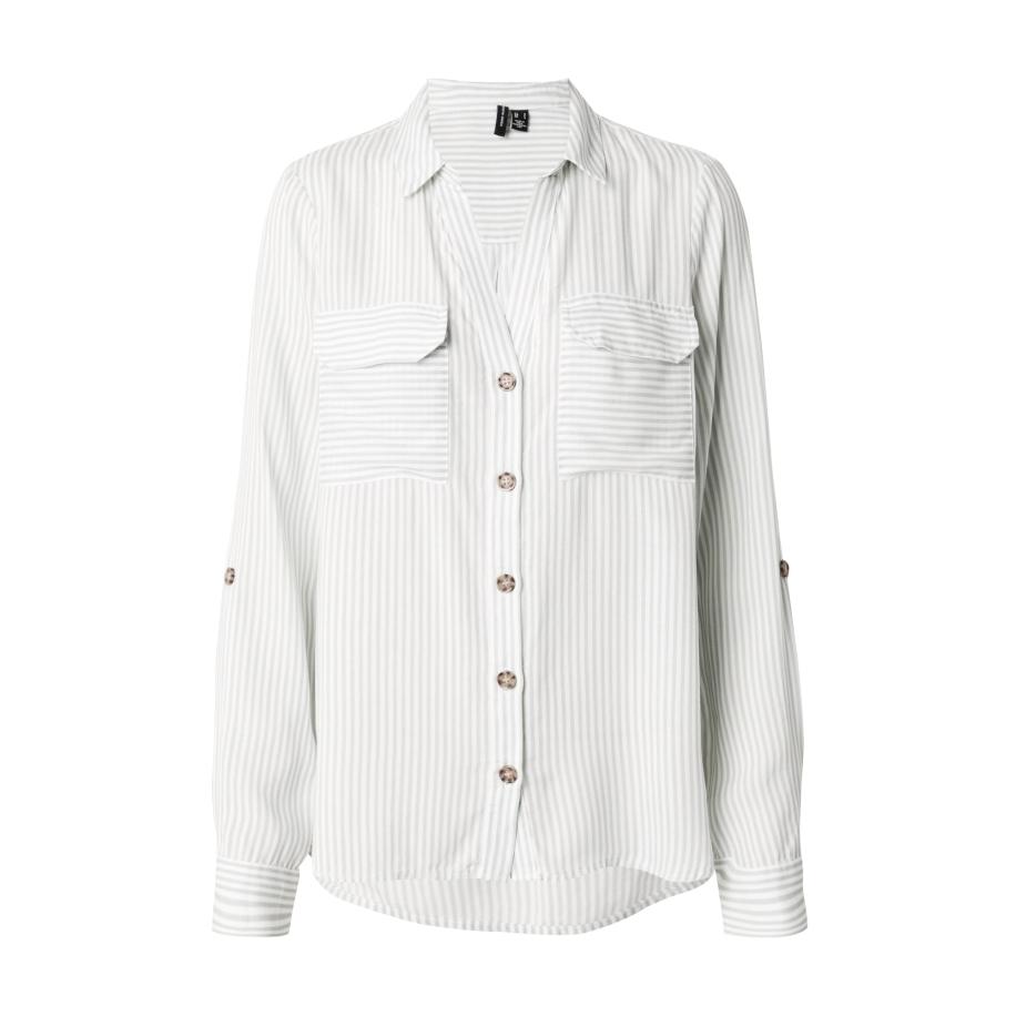 Vero Moda VERO MODA Blouse VMBumpy mintgroen / wit -