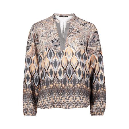 Betty Barclay Betty Barclay Blouse beige / grijs / basaltgrijs / wit