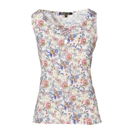 KOROSHI KOROSHI Blouse lichtblauw / lichtgroen / oudroze / wit