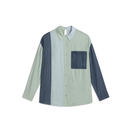 Twist Twist Blouse blauw / pastelgroen / lichtgroen