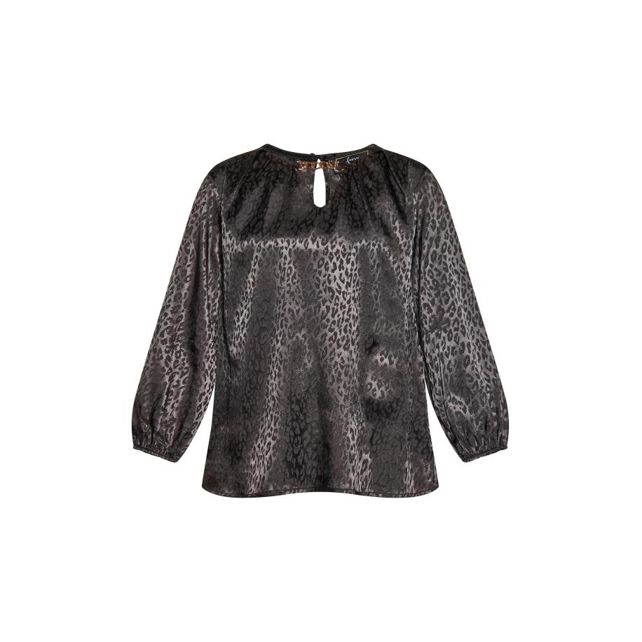 Faina faina Blouse donkergrijs / zwart -