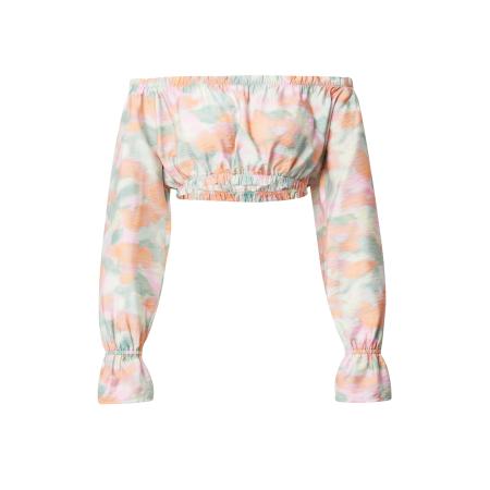 EDITED EDITED Blouse Elsa groen / oranje / pink / wit