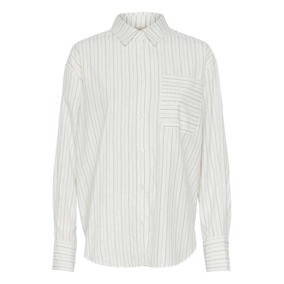 Kaffe Kaffe Blouse KA Tara grijs / wit -