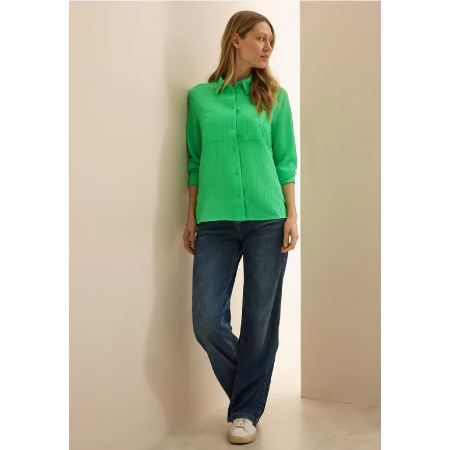 CECIL Gestructureerde blouse Groen