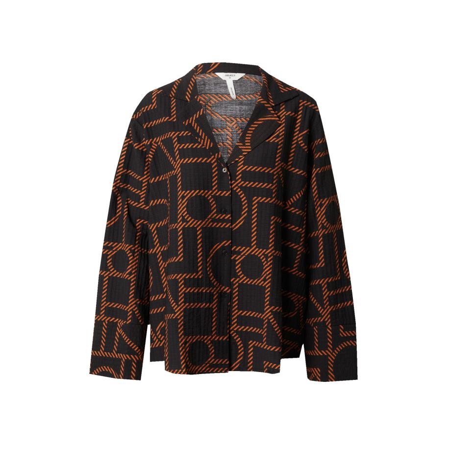Object OBJECT Blouse Honne bruin / zwart -