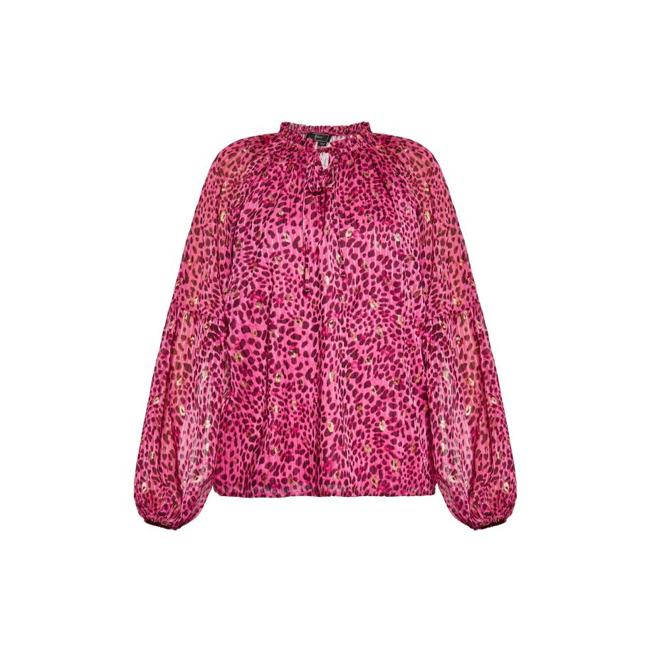 Faina faina Blouse goud / pink / merlot -