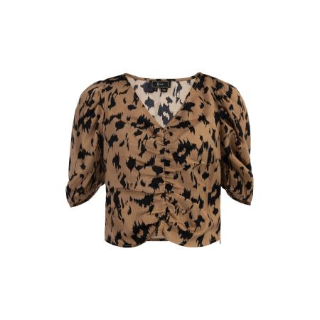 Faina faina Blouse camel / zwart