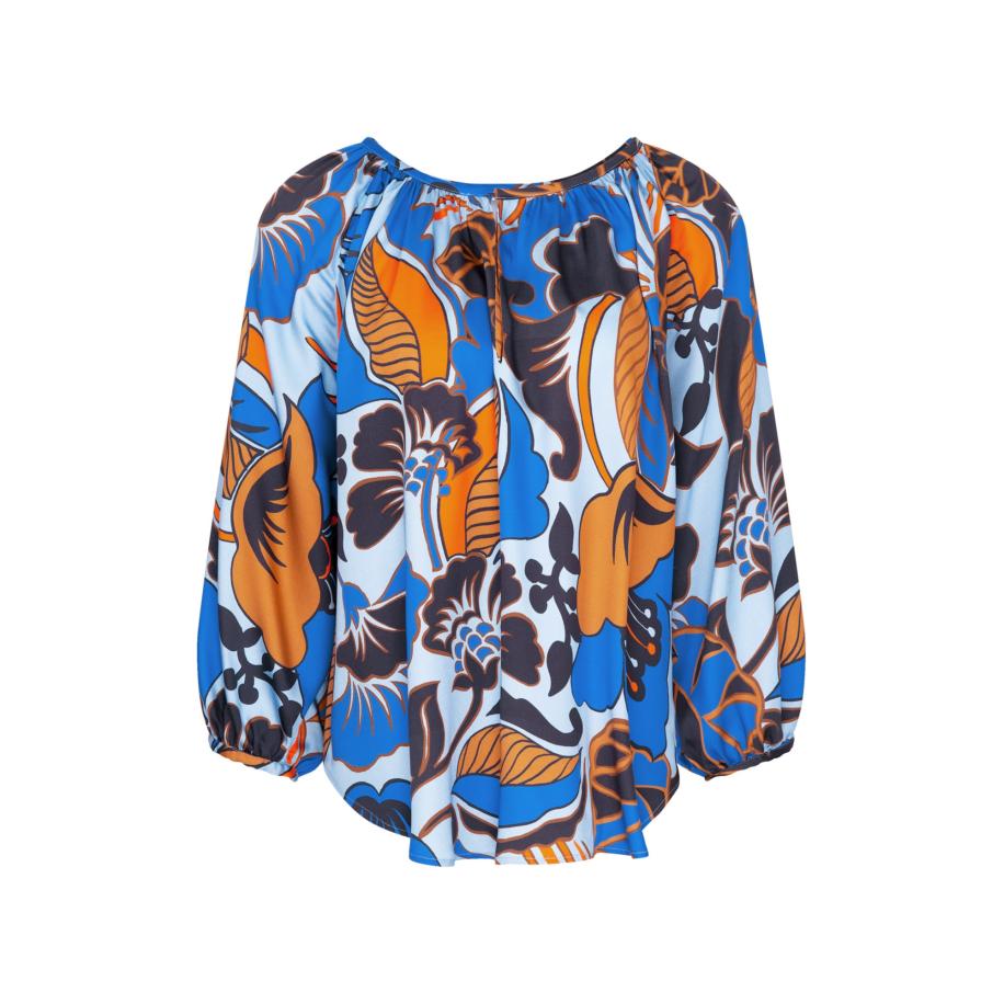 SEIDENSTICKER Tuniek blauw / oranje / rood / wit Blauw