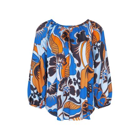 SEIDENSTICKER Tuniek blauw / oranje / rood / wit