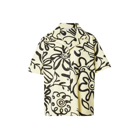 Topshop TOPSHOP Blouse lichtgeel / zwart