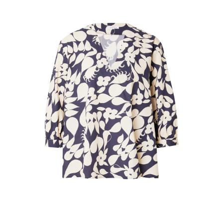 Seidensticker SEIDENSTICKER Blouse Schwarze Rose beige / donkerblauw