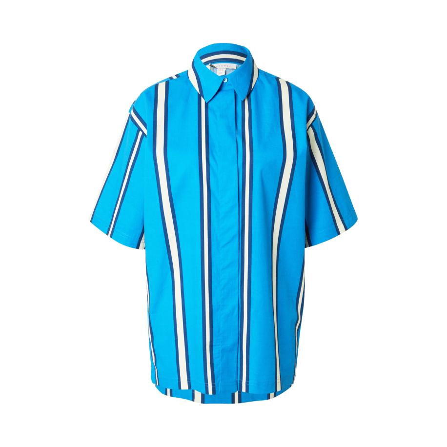 Topshop TOPSHOP Blouse ivoor / azuur / donkerblauw -